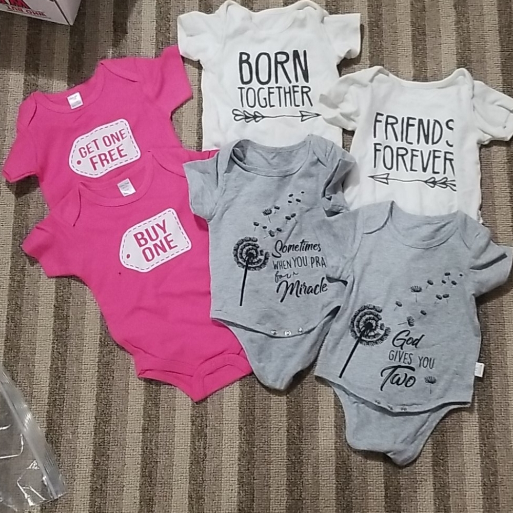 Twin matching bodysuits